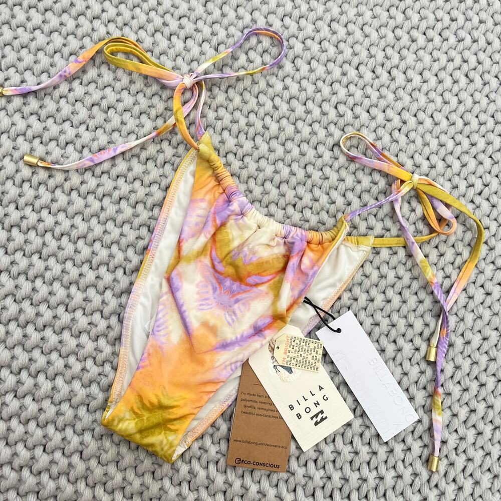 Billabong X IT'S NOW COOL• SOLEADO BELLS TIE-SIDE BIKINI BOTTOM - Picture 3 of 17